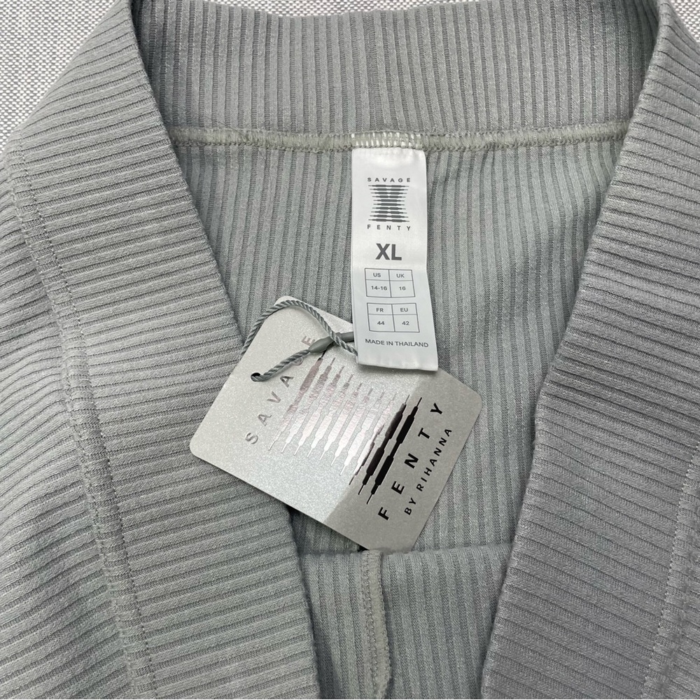 Savage x Fenty Essential Heavy Rib Square Neck Tank and Booty Shorts Set NWT - Picture 12 of 16